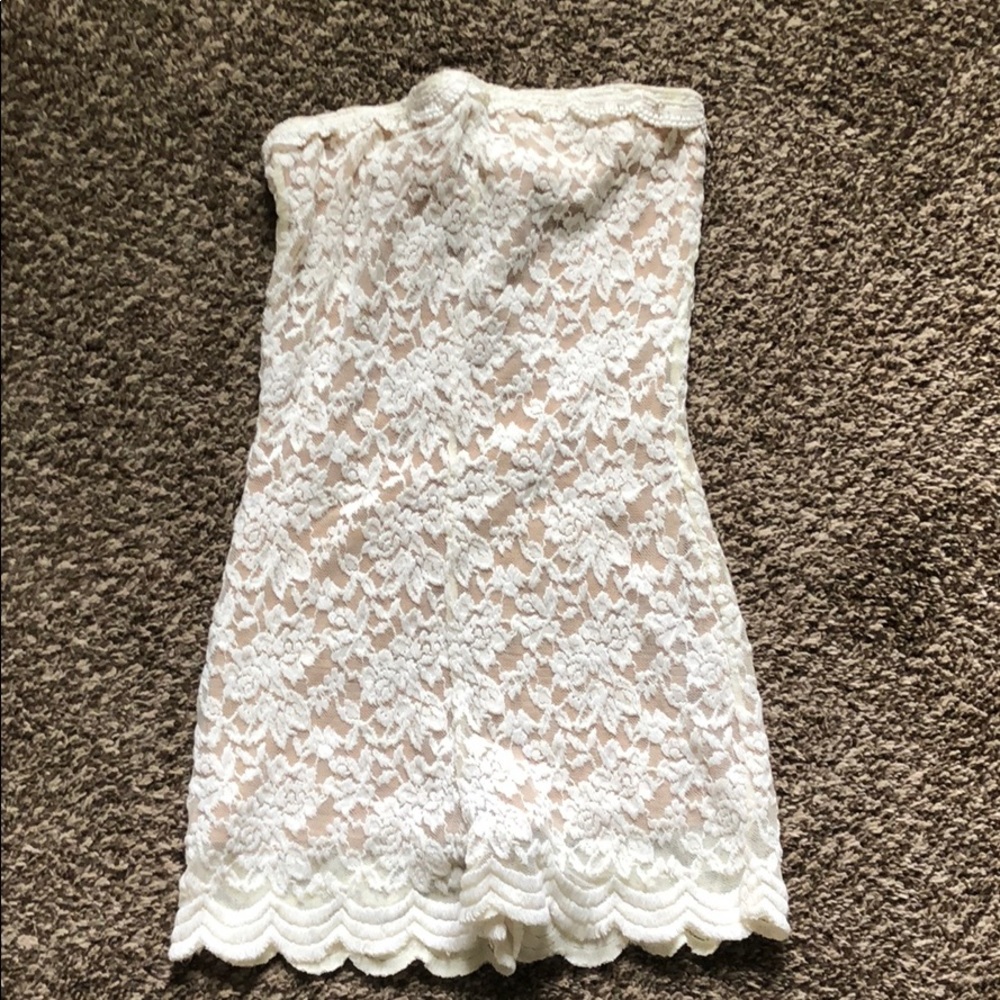 White Lace Romper